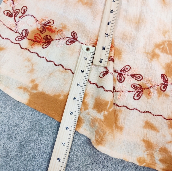 Pagoda Women's Embroidered Boho Dress - One Size Fits All Beach Resortwear - Picture 9 of 9